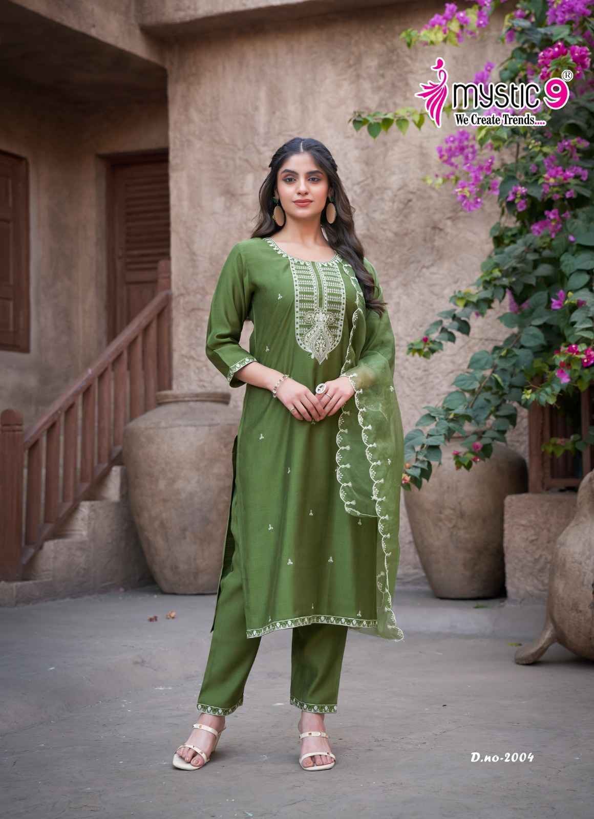 Mystic 9 Flora Vol 2 Viscouse Readymade Kurti Wholesale Price ( 8 Pcs Catalog )