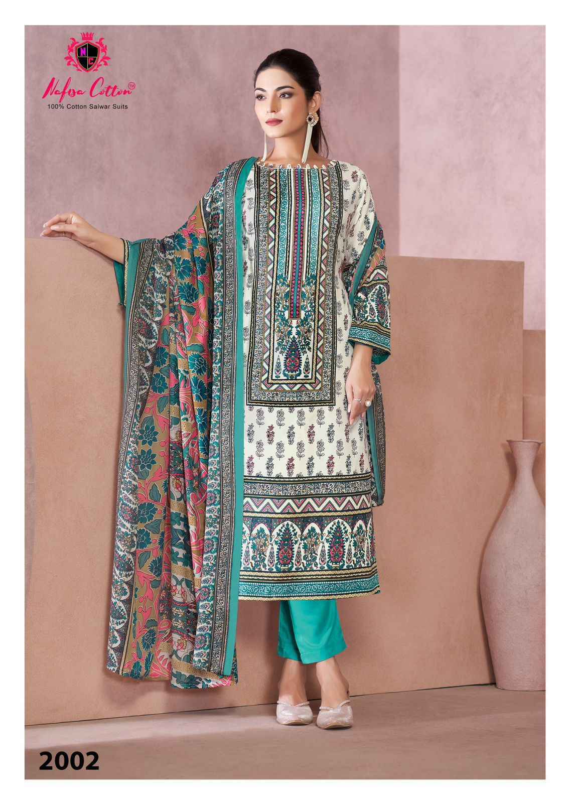 Nafisa Cotton Saniya Karachi Suits Vol 2 Wholesale Cotton Dress Material ( 6 pcs Catalogue )