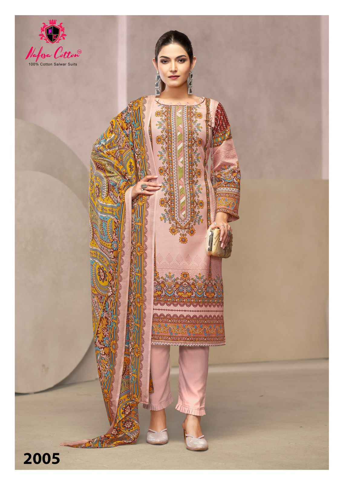 Nafisa Cotton Saniya Karachi Suits Vol 2 Wholesale Cotton Dress Material ( 6 pcs Catalogue )