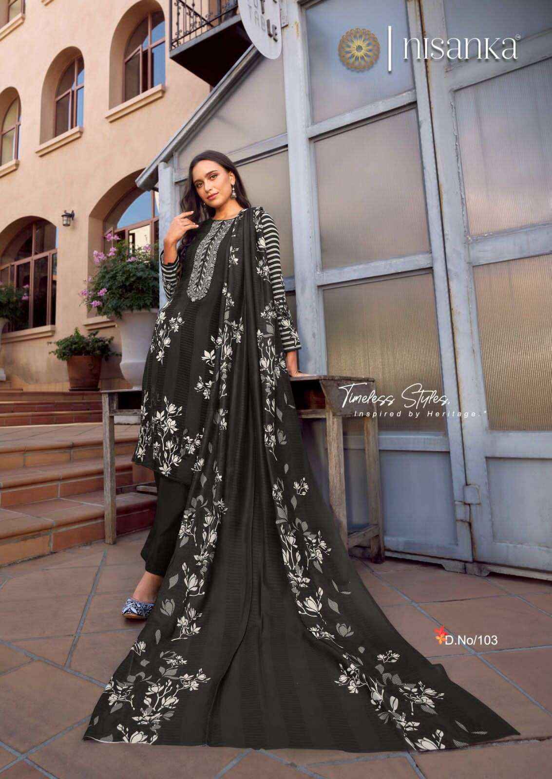 Nisanika Avatara Lawn Cotton Dress Material 7 pcs Catalogue