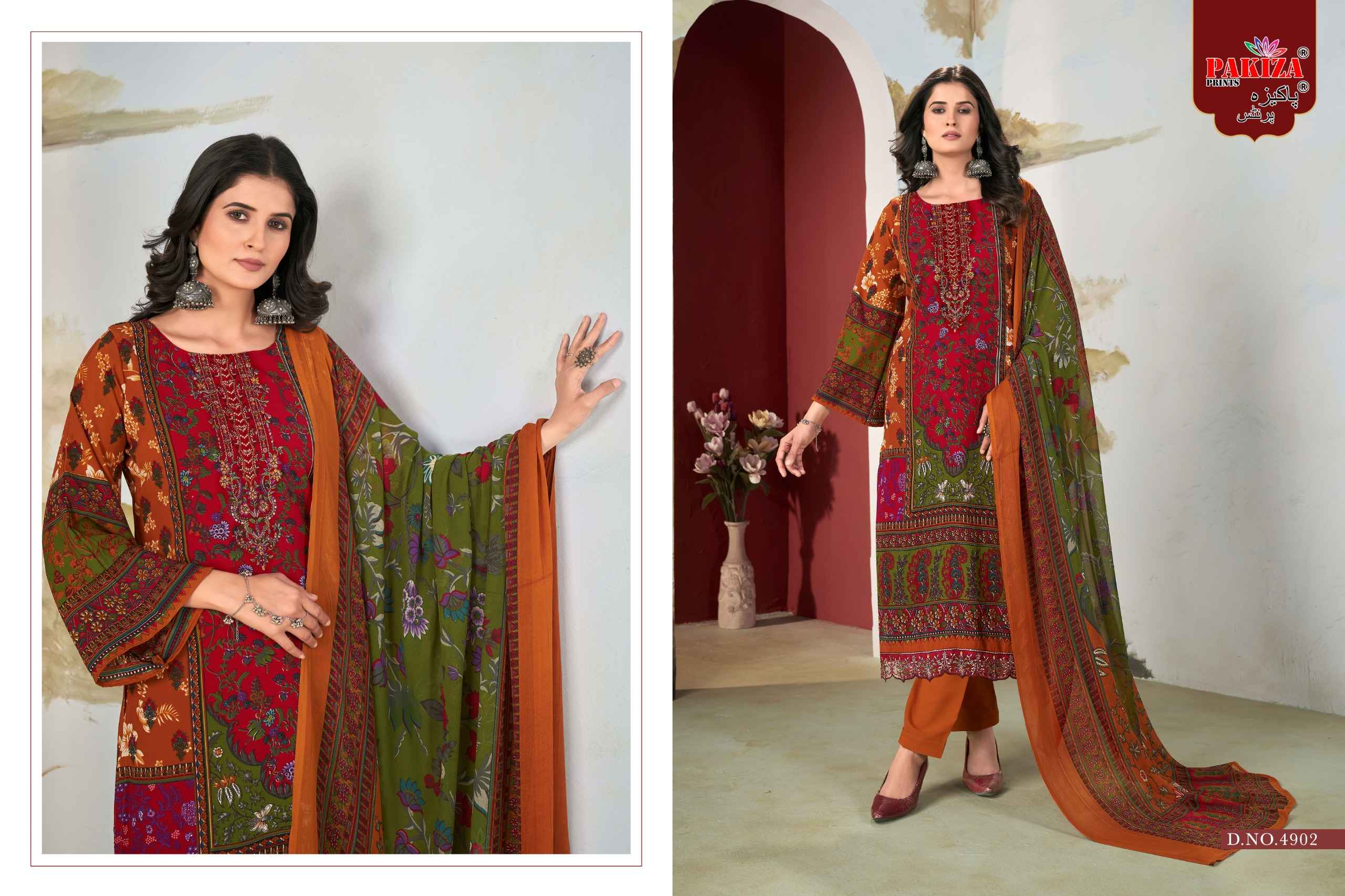 Pakiza Prints Libas E Khaas Vol 49 Wholesale Crepe Dress Material ( 10 Pcs Catalogue )