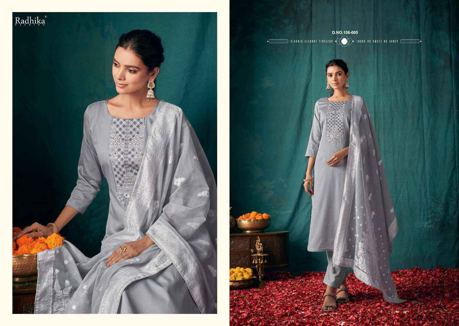 RADHIKA FASHION AZARA CYCLE VOL 3 WHOLESALE JAM COTTON DRESS MATERIAL ( 6 PCS CATALOGUE )