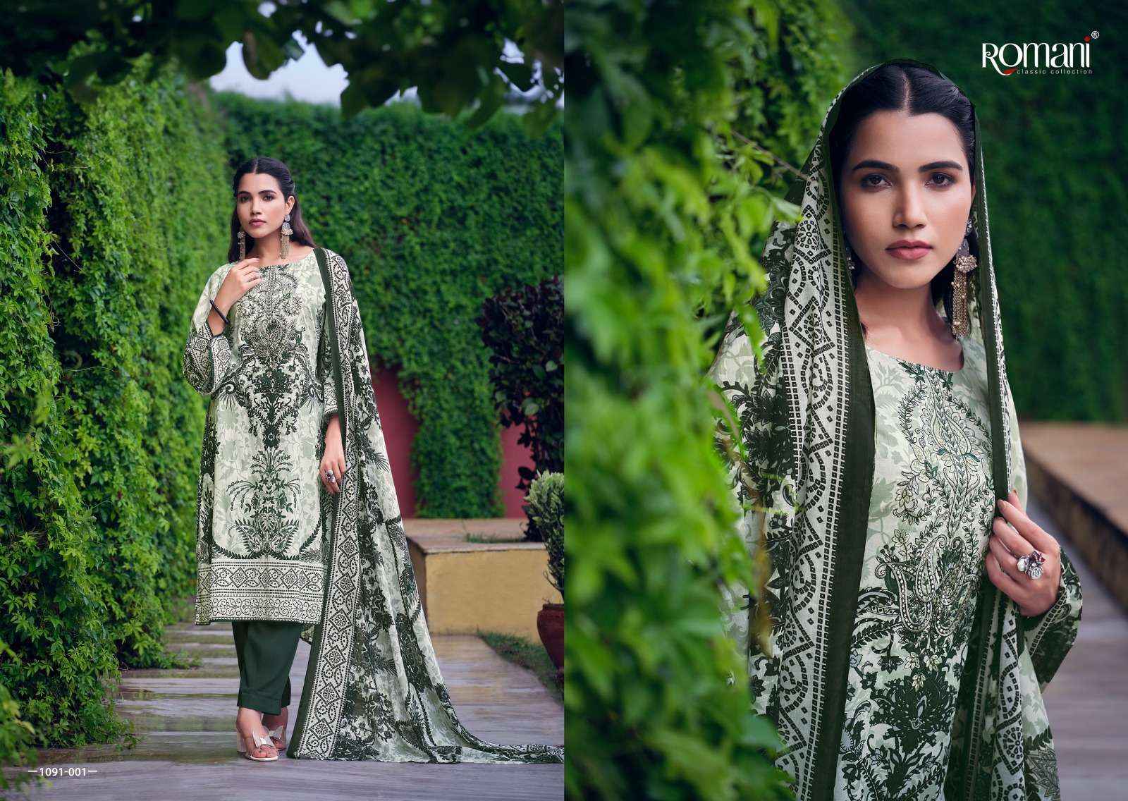 ROMANI AARZU VOL 8 WHOLESALE COTTON DRESS MATERIAL ( 8 PCS CATALOGUE )
