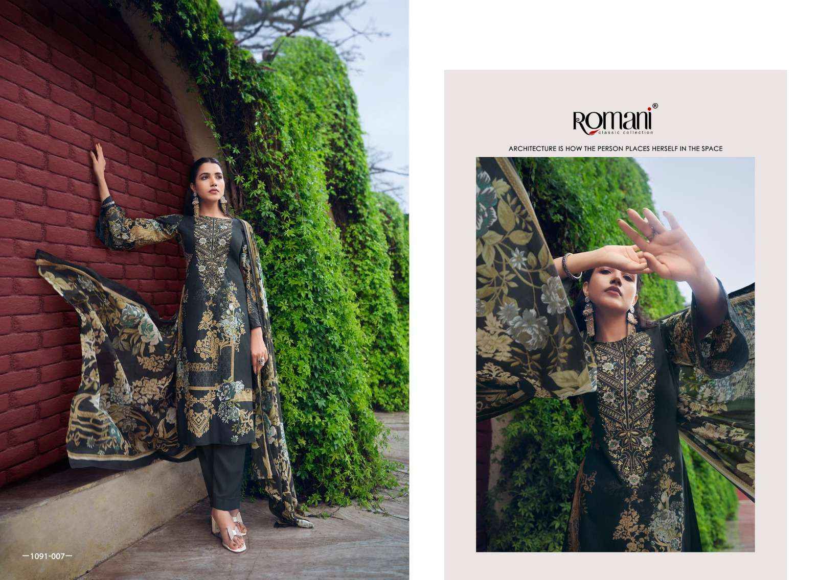 ROMANI AARZU VOL 8 WHOLESALE COTTON DRESS MATERIAL ( 8 PCS CATALOGUE )