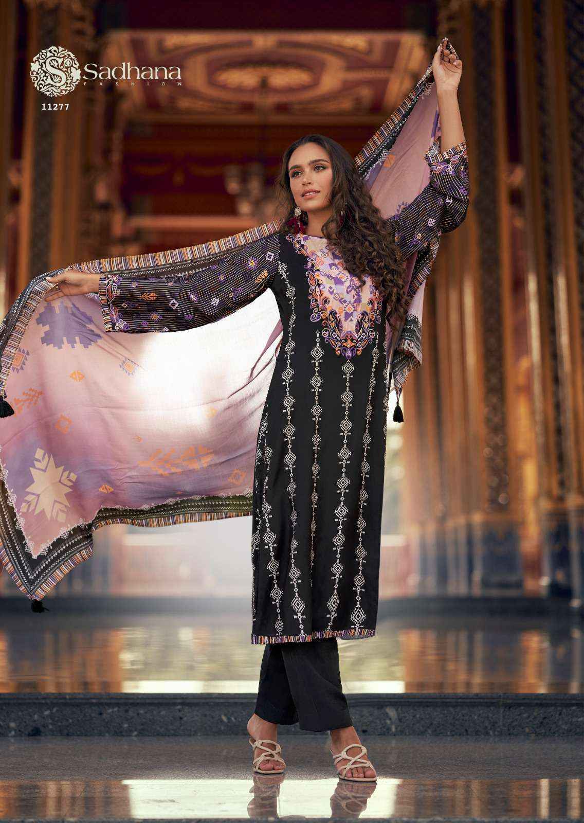 Sadhana Fashion Himani Wholesale Pure Muslin Silk Ladies Suit ( 6 Pcs Catalogue )