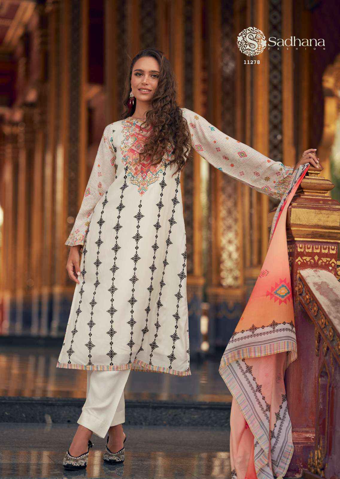 Sadhana Fashion Himani Wholesale Pure Muslin Silk Ladies Suit ( 6 Pcs Catalogue )