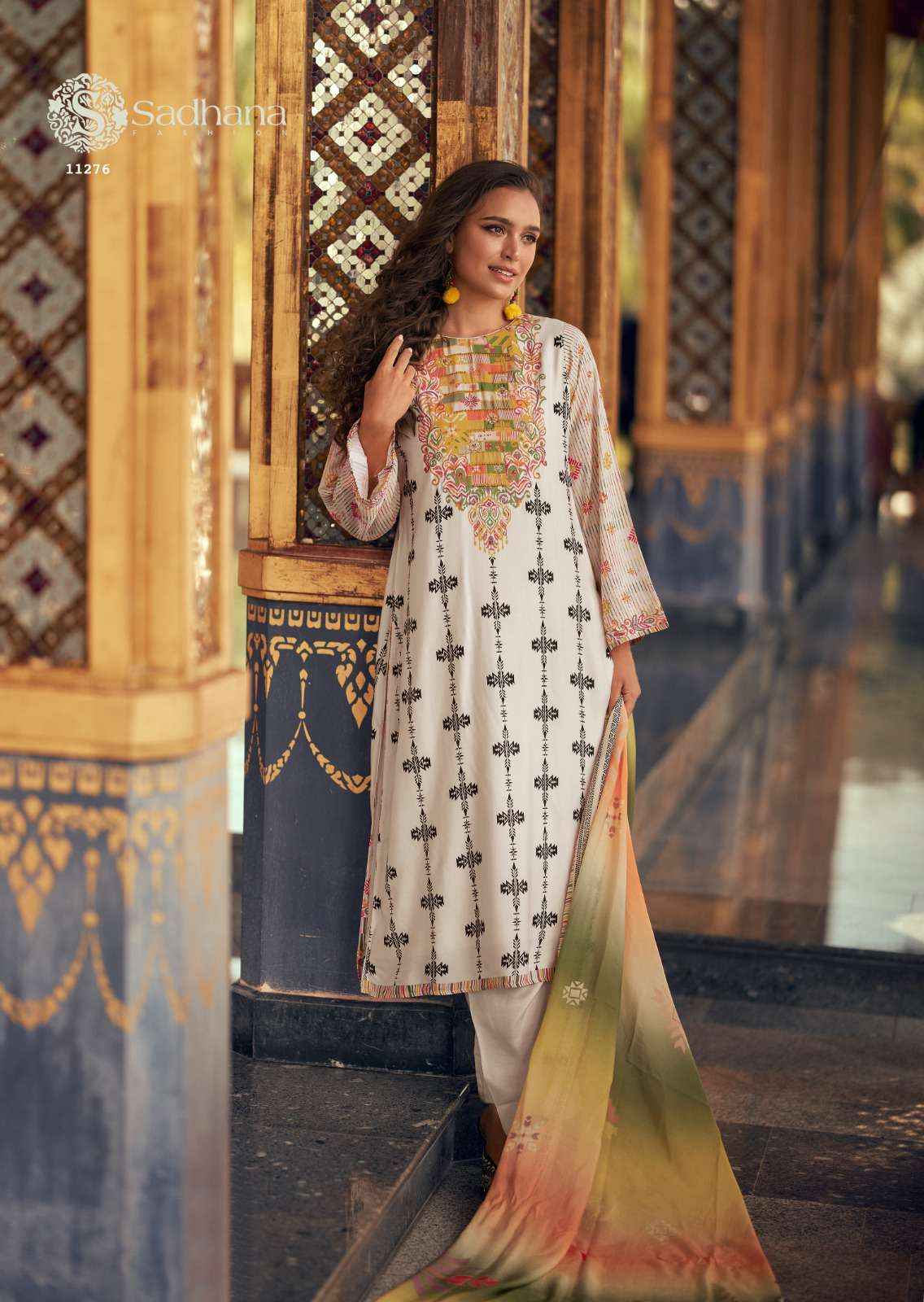 Sadhana Fashion Himani Wholesale Pure Muslin Silk Ladies Suit ( 6 Pcs Catalogue )