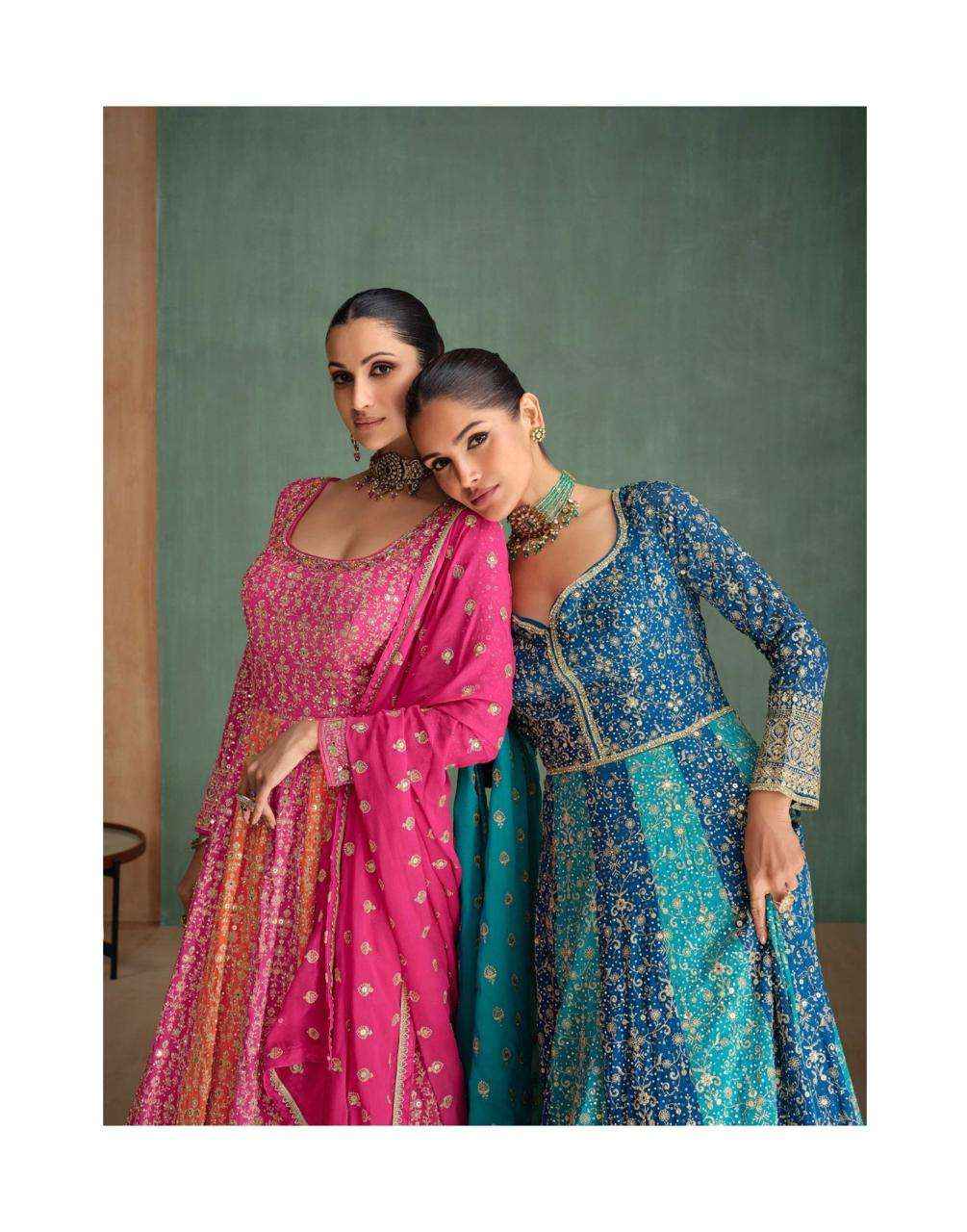 Sayuri Rang Rasiya 5656 And 5657 Colors Partywear Gown Catalog Exporter