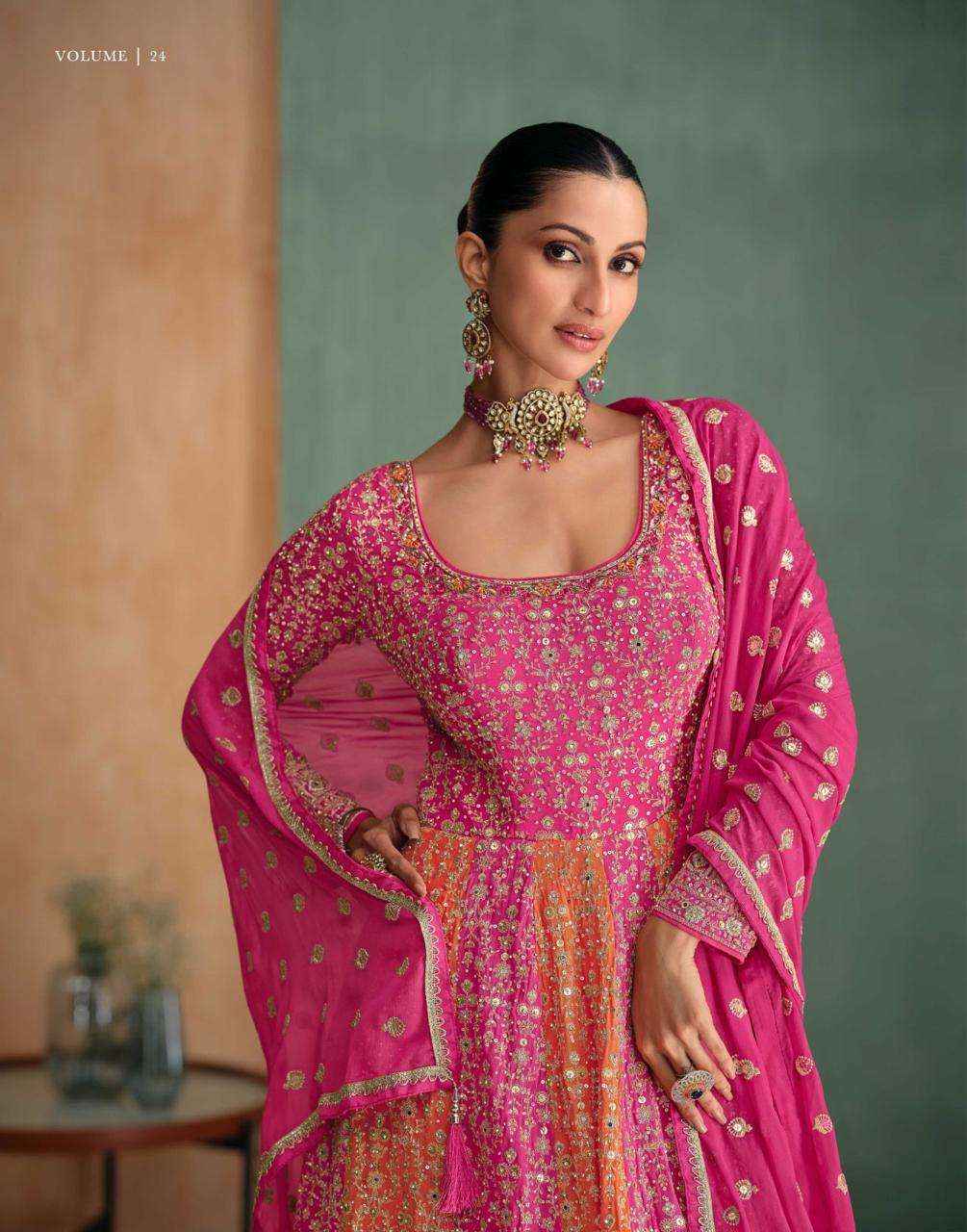 Sayuri Rang Rasiya 5656 And 5657 Colors Partywear Gown Catalog Exporter