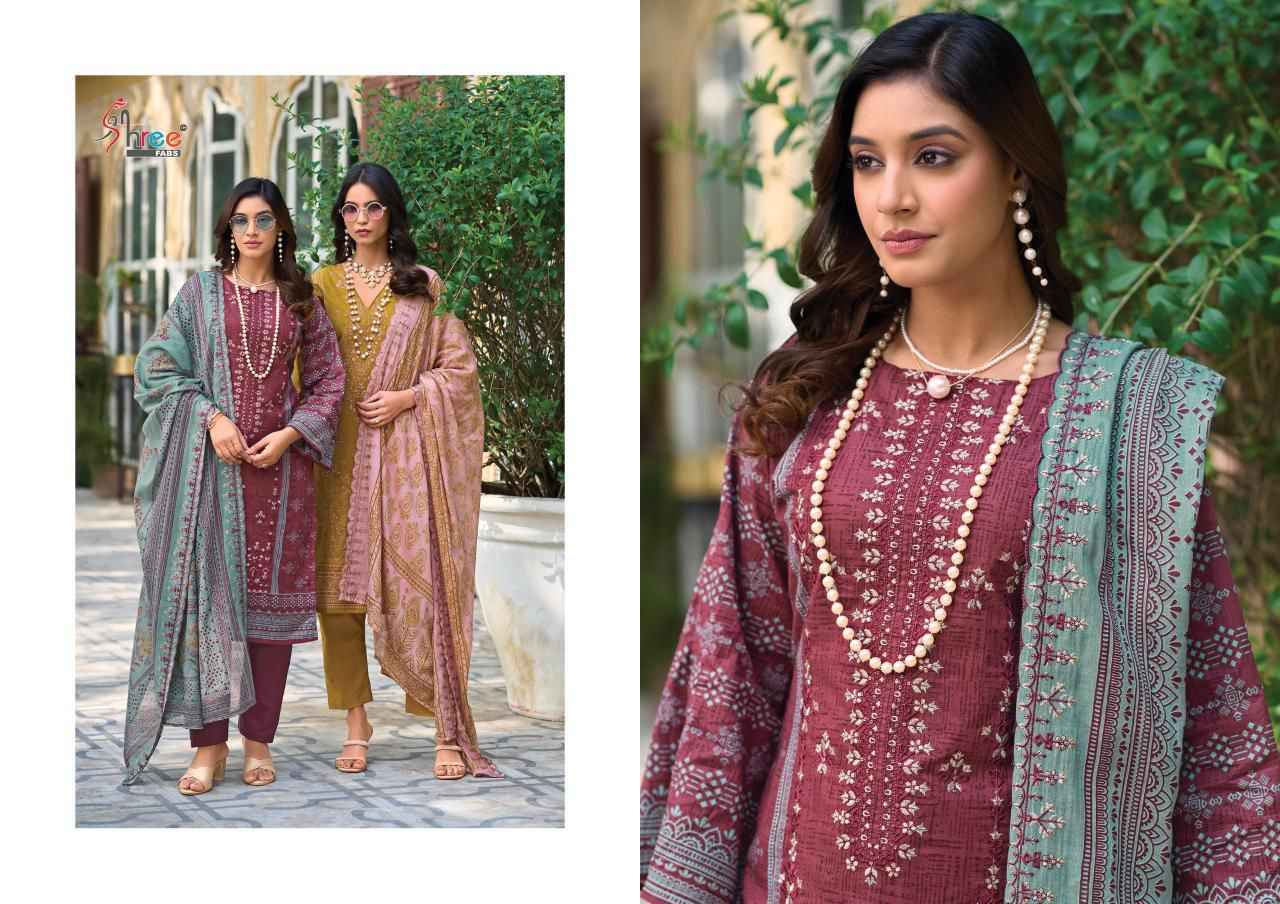 Shree Fabs Bin Saeed Lawn Collection Vol 17 Wholesale Cotton Dress Material ( 6 pcs Catalogue )