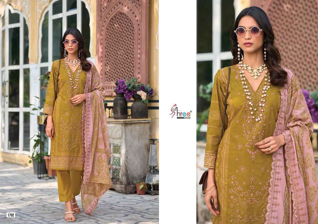Shree Fabs Bin Saeed Lawn Collection Vol 17 Wholesale Cotton Dress Material ( 6 pcs Catalogue )