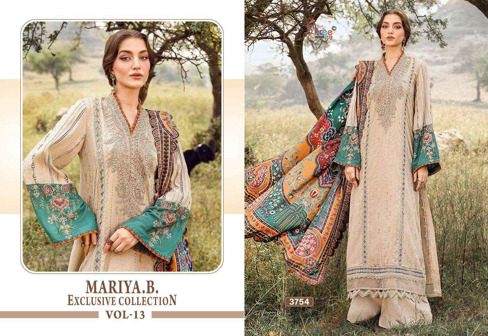 Maria Sh Collection Shree Fabs Maria B Exclusive Collection Vol 13 Dress Material