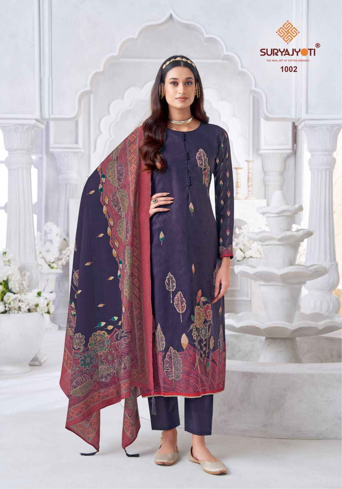 SuryaJyoti Krithi Vol 1 Wholesale - Cotton Dress Material ( 6 pcs Catalogue )