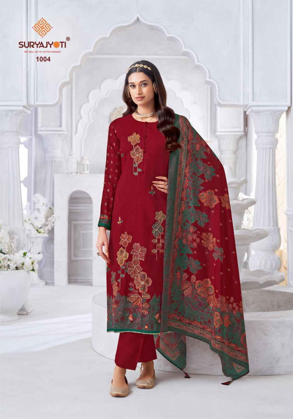 SuryaJyoti Krithi Vol 1 Wholesale - Cotton Dress Material ( 6 pcs Catalogue )