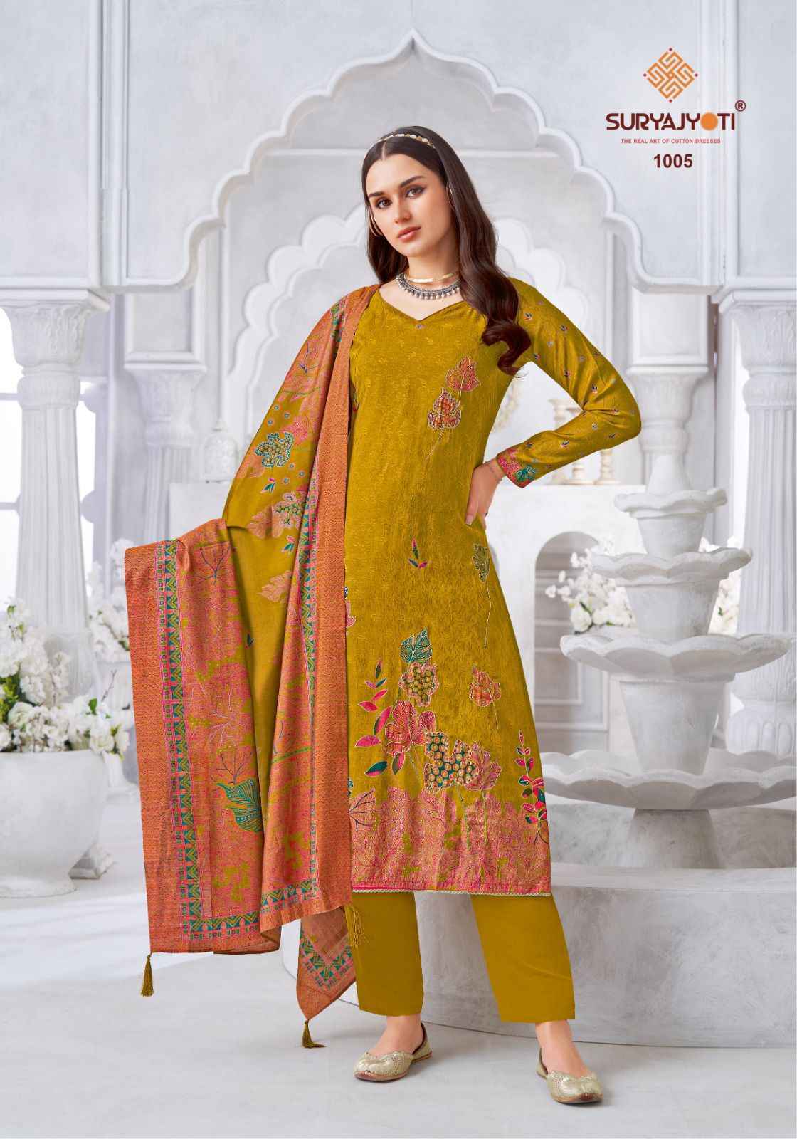 SuryaJyoti Krithi Vol 1 Wholesale - Cotton Dress Material ( 6 pcs Catalogue )