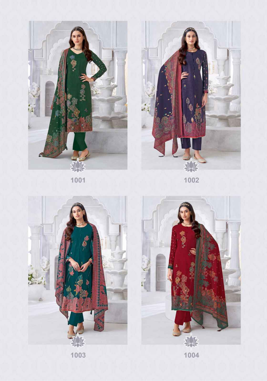 SuryaJyoti Krithi Vol 1 Wholesale - Cotton Dress Material ( 6 pcs Catalogue )