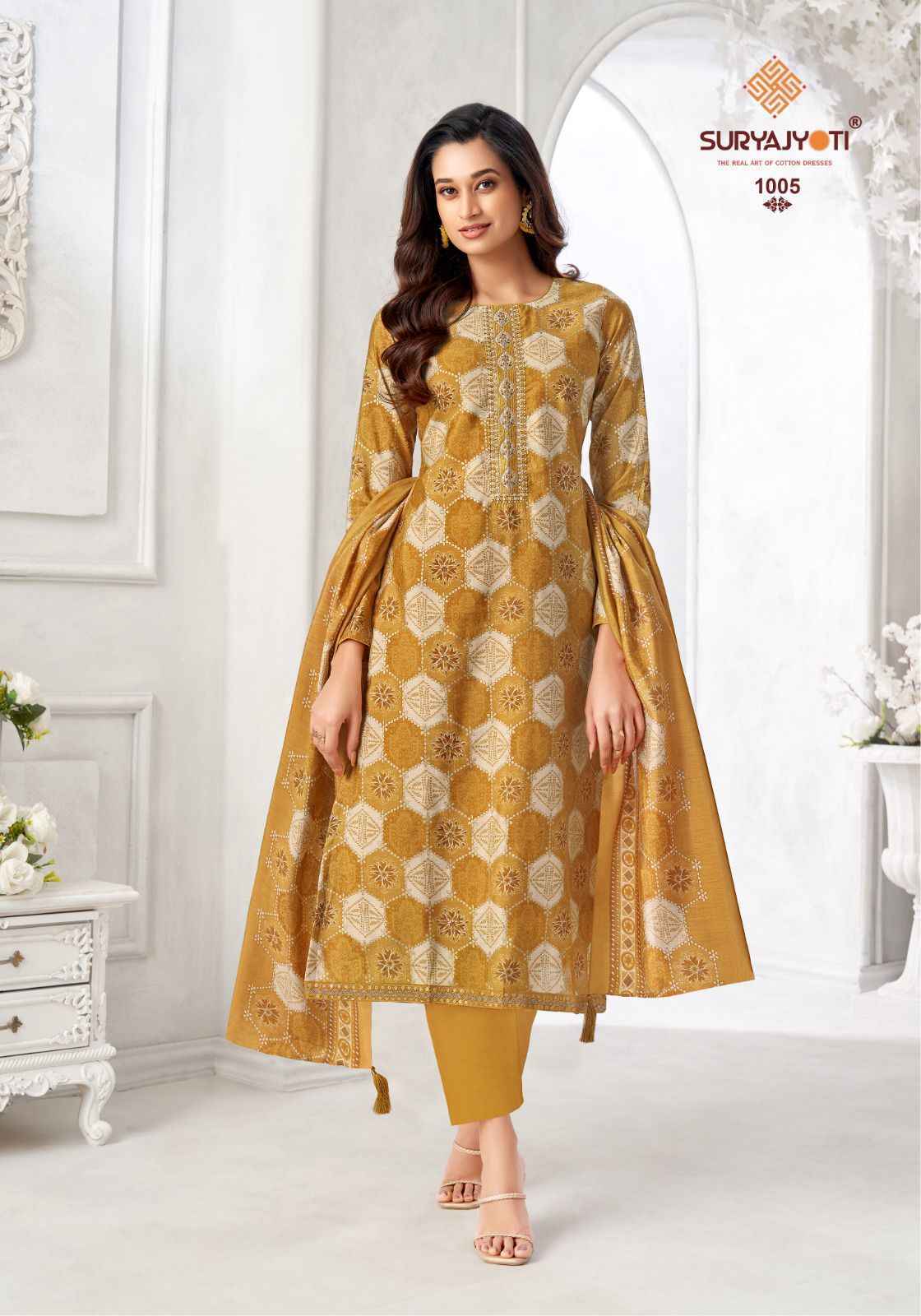 Suryajyoti Kuhu Vol 1 Wholesale Ladies Dress Material Online ( 8 Pcs Catalogue )