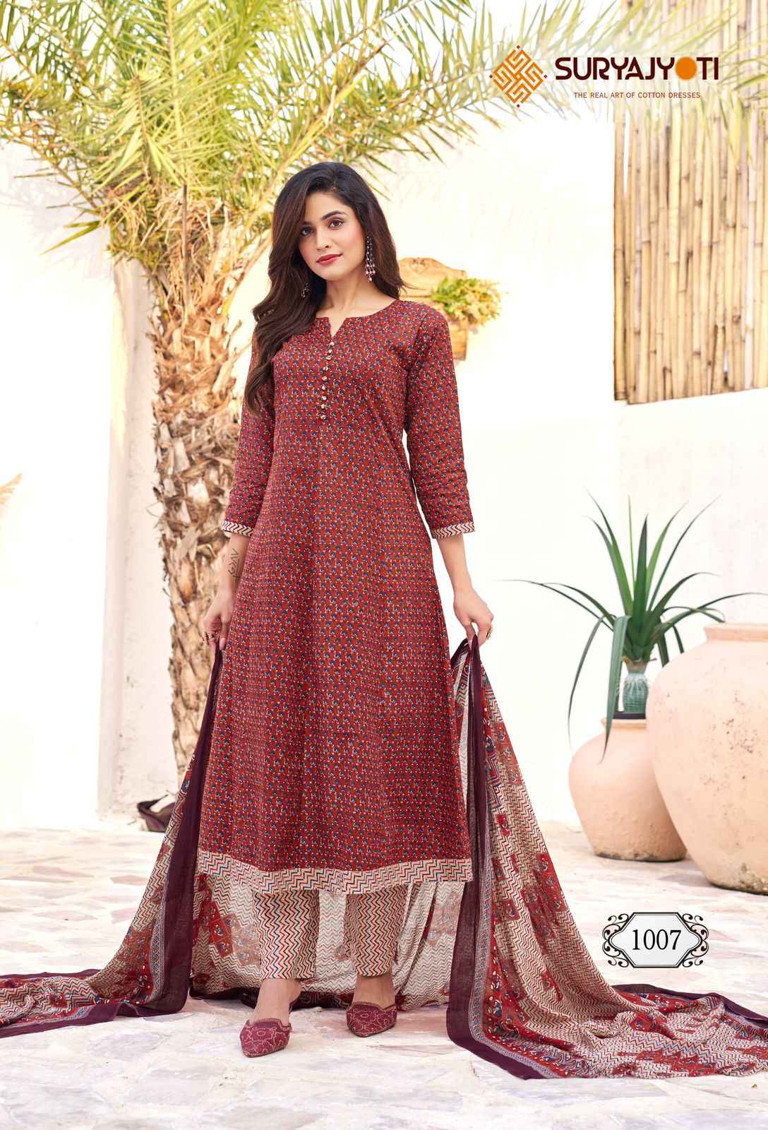 Suryajyoti Rashi Vol 1 Wholesale Cotton ReadyMade Suits Collection ( 8 Pcs Catalogue )