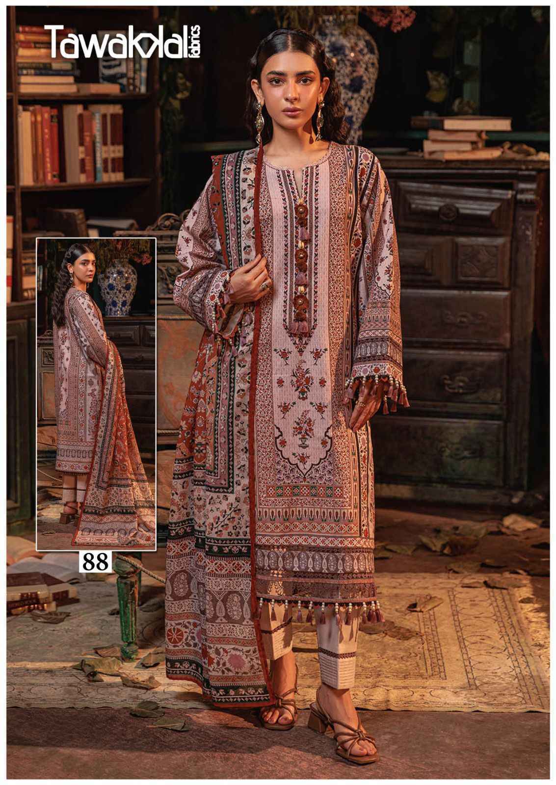 Tawakkal Fabrics Mehroz Vol 9 Wholesale Cotton Dress Material (10 pcs Catalogue )