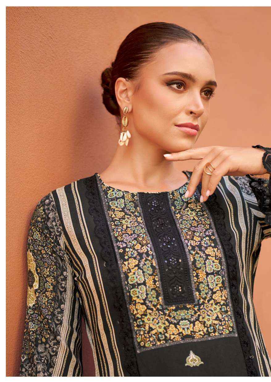 The Hermitage Shop Bagh Vol 2 Wholesale Pure Jam Satin Dress Material ( 6 Pcs Catalog )