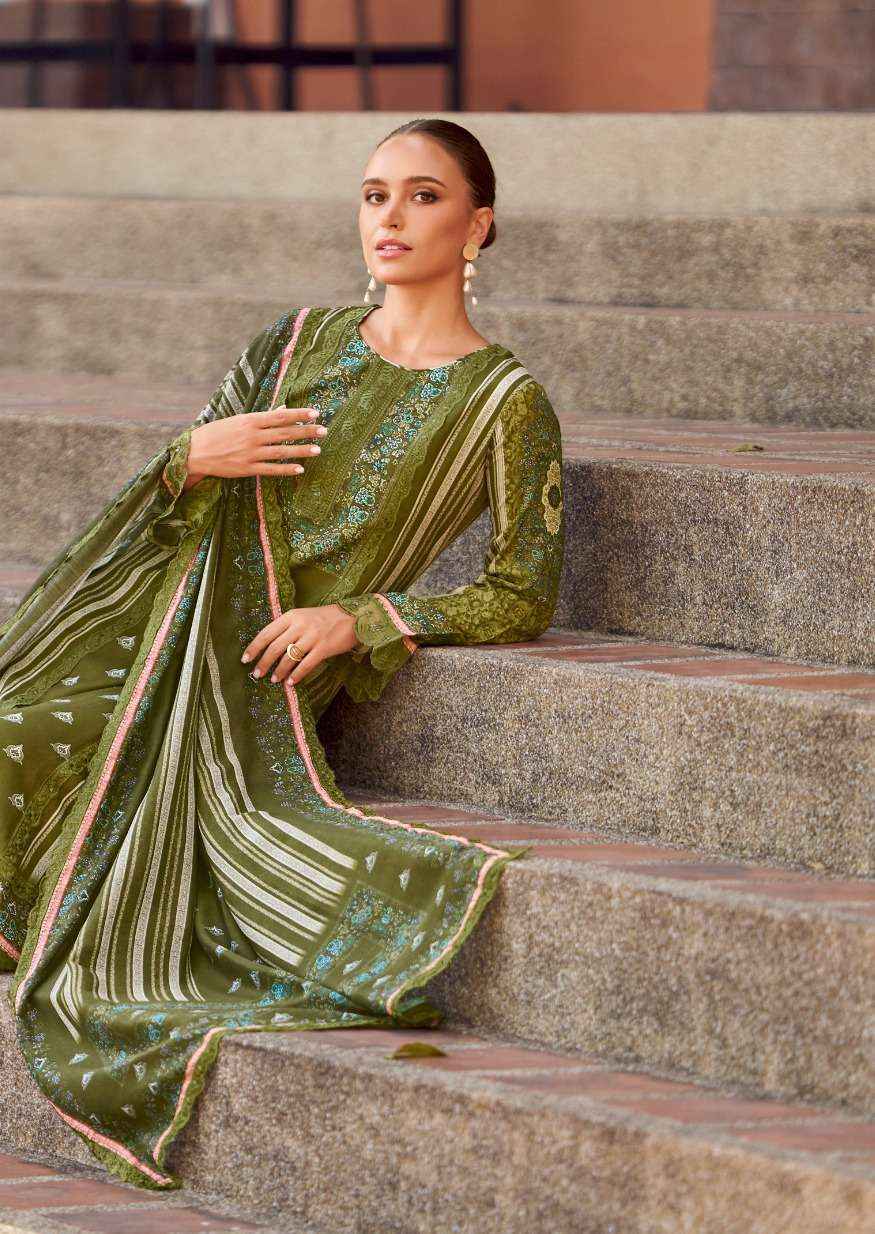 The Hermitage Shop Bagh Vol 2 Wholesale Pure Jam Satin Dress Material ( 6 Pcs Catalog )