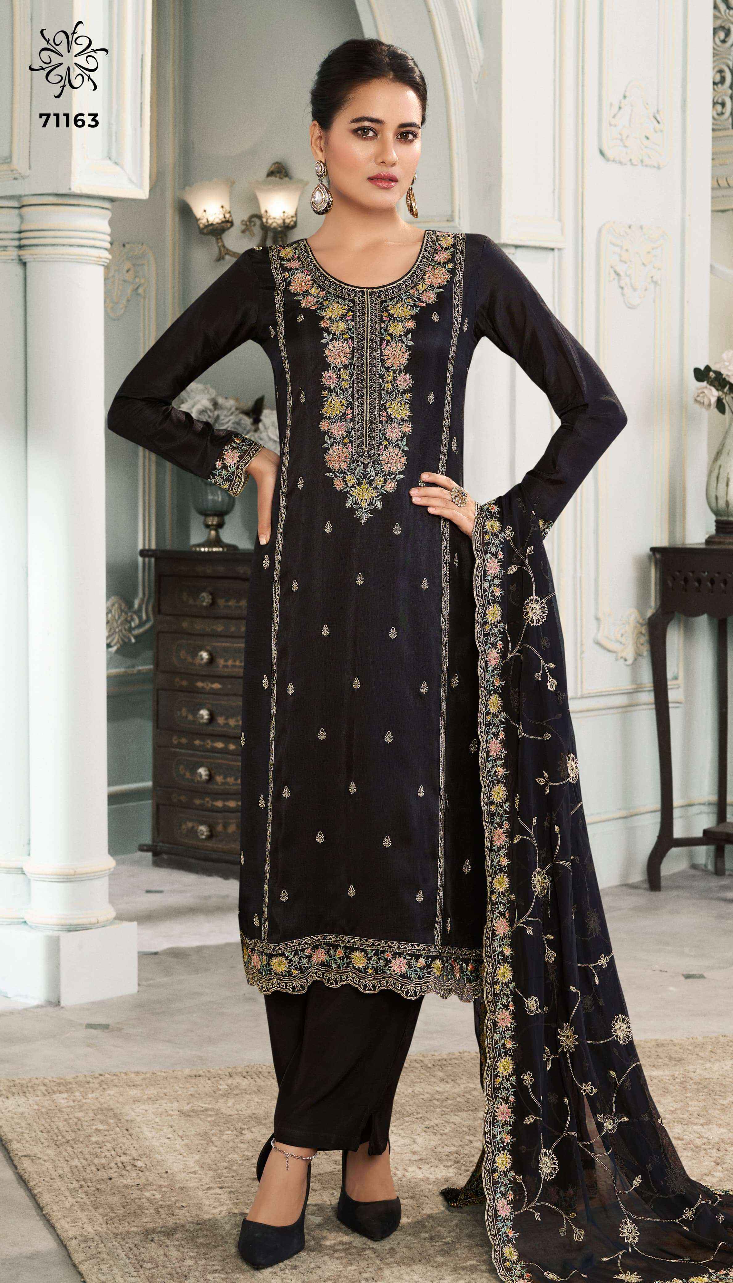 Vinay Fashion Kuleesh Multy Wholesale Silk Dress Material ( 4 Pcs Catalogue )