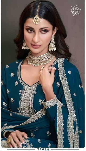 Vinay Fashion Kuleesh Saayori Chinon Dress Material Wholesale Price ( 6 Pcs Catalog )