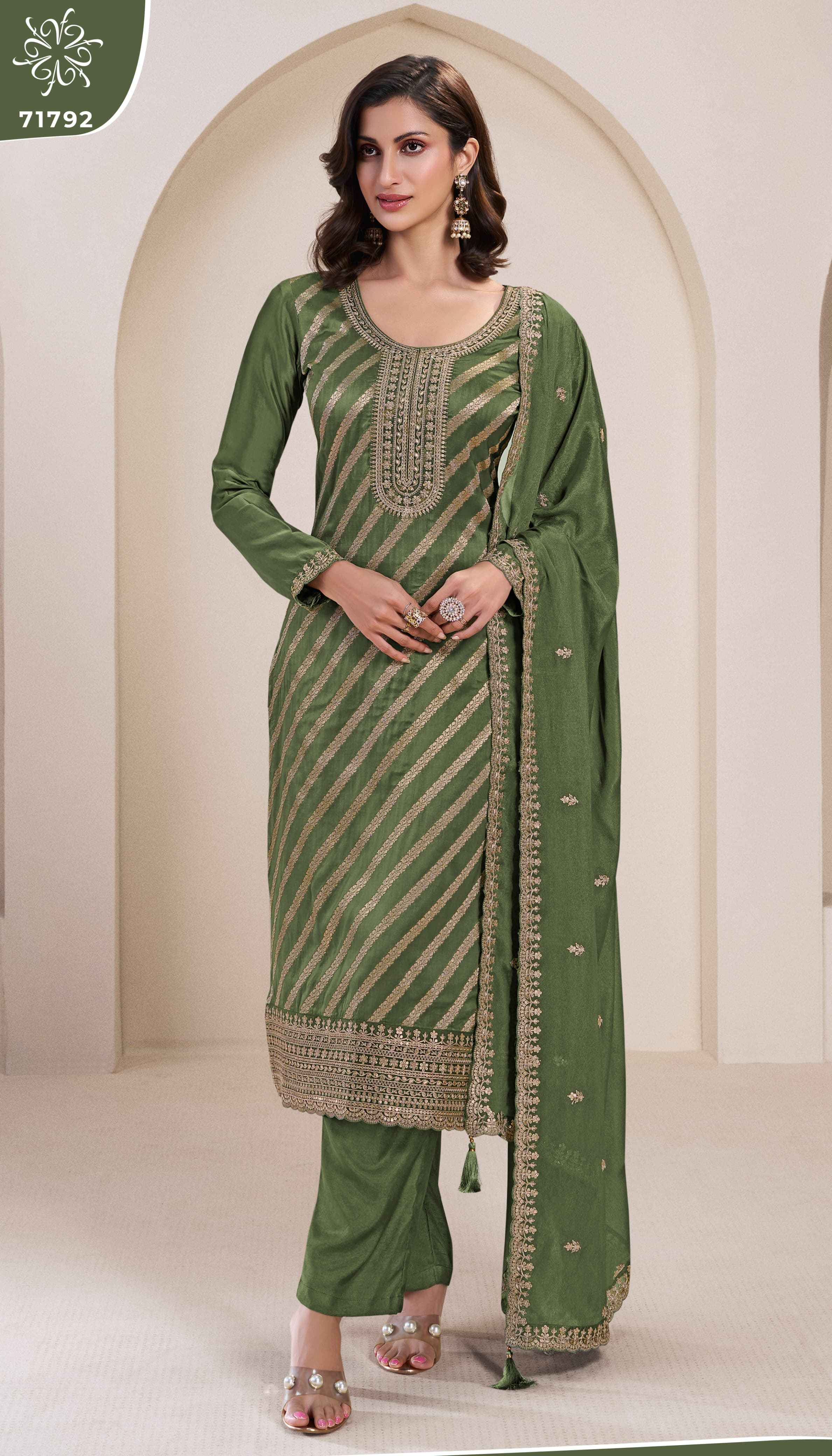 Vinay Fashion Kuleesh Silky 6 Wholesale Designer Salwar Kameez (4 Pcs Catalogue )