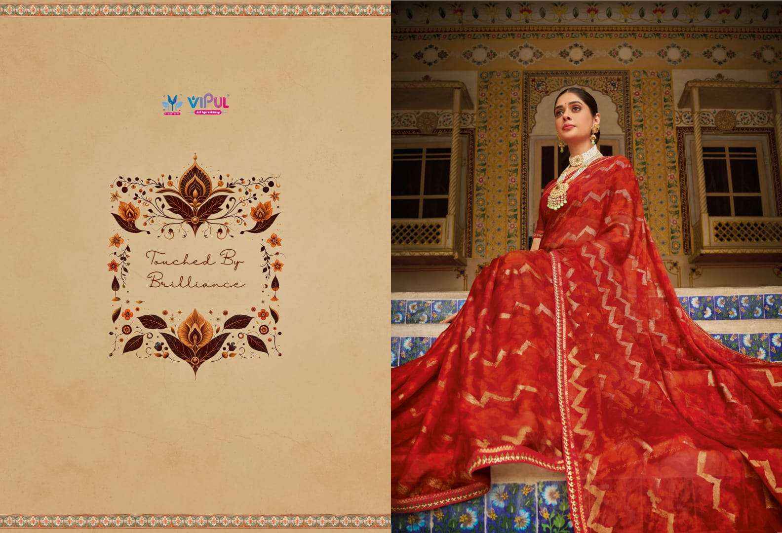 Vipul Sugandha Vol 3 85707 TO 85710 Designer Style Georgette Saree Wholesale Price ( 4 Pcs Catalog )