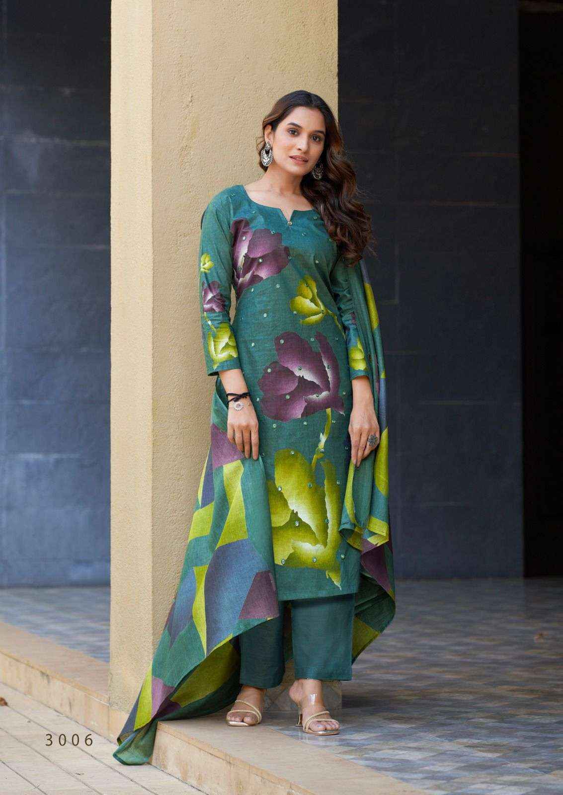 YASHIKA TRENDS DUA VOL 3 COTTON SALWAR KAMEEZ WHOLESALE PRICE ( 8 PCS CATALOGUE )