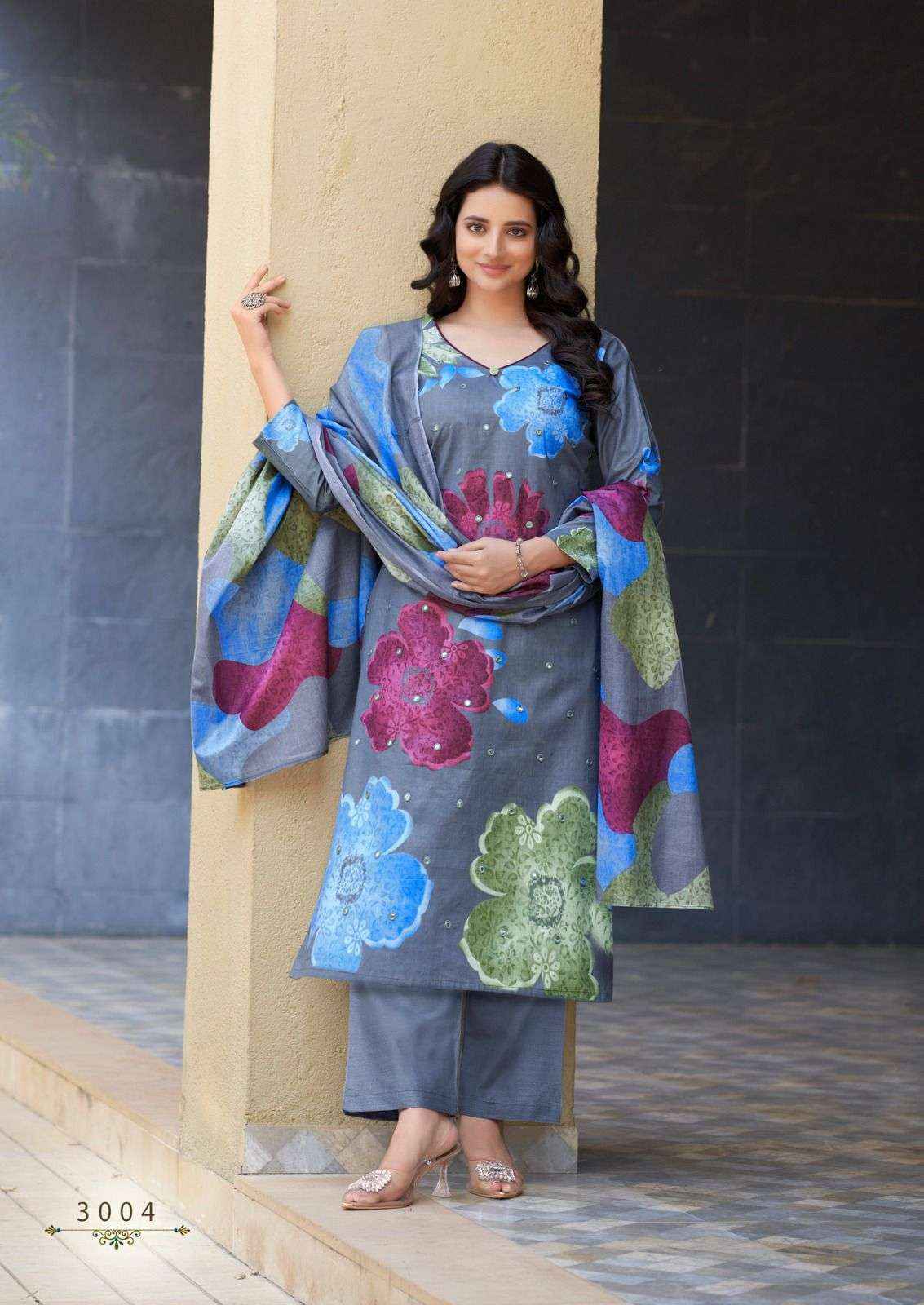 YASHIKA TRENDS DUA VOL 3 COTTON SALWAR KAMEEZ WHOLESALE PRICE ( 8 PCS CATALOGUE )
