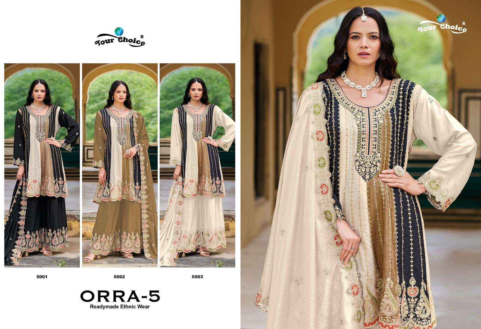 Your Choice Orra Vol 5 Readymade Designer Ladies Suit Wholesale Price ( 3 Pcs Catalog )