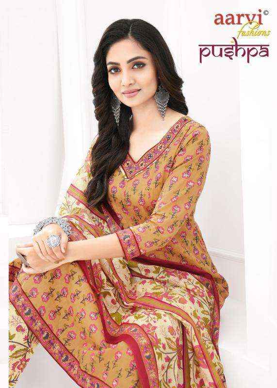 Aarvi Fashion Pushpa Vol 1 Anarkali Cotton Readymade Suits ( 8 Pcs Catalogue )