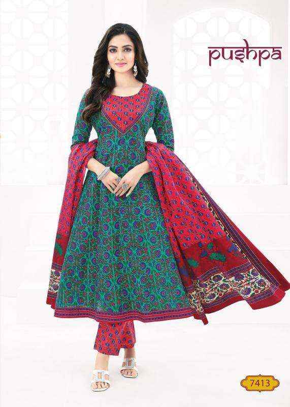 Aarvi Fashion Pushpa Vol 1 Anarkali Cotton Readymade Suits ( 8 Pcs Catalogue )