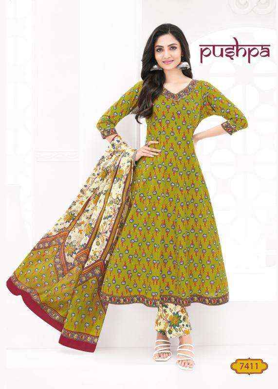 Aarvi Fashion Pushpa Vol 1 Anarkali Cotton Readymade Suits ( 8 Pcs Catalogue )