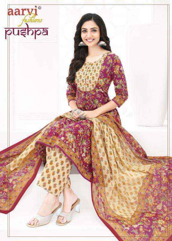 Aarvi Fashion Pushpa Vol 1 Anarkali Cotton Readymade Suits ( 8 Pcs Catalogue )