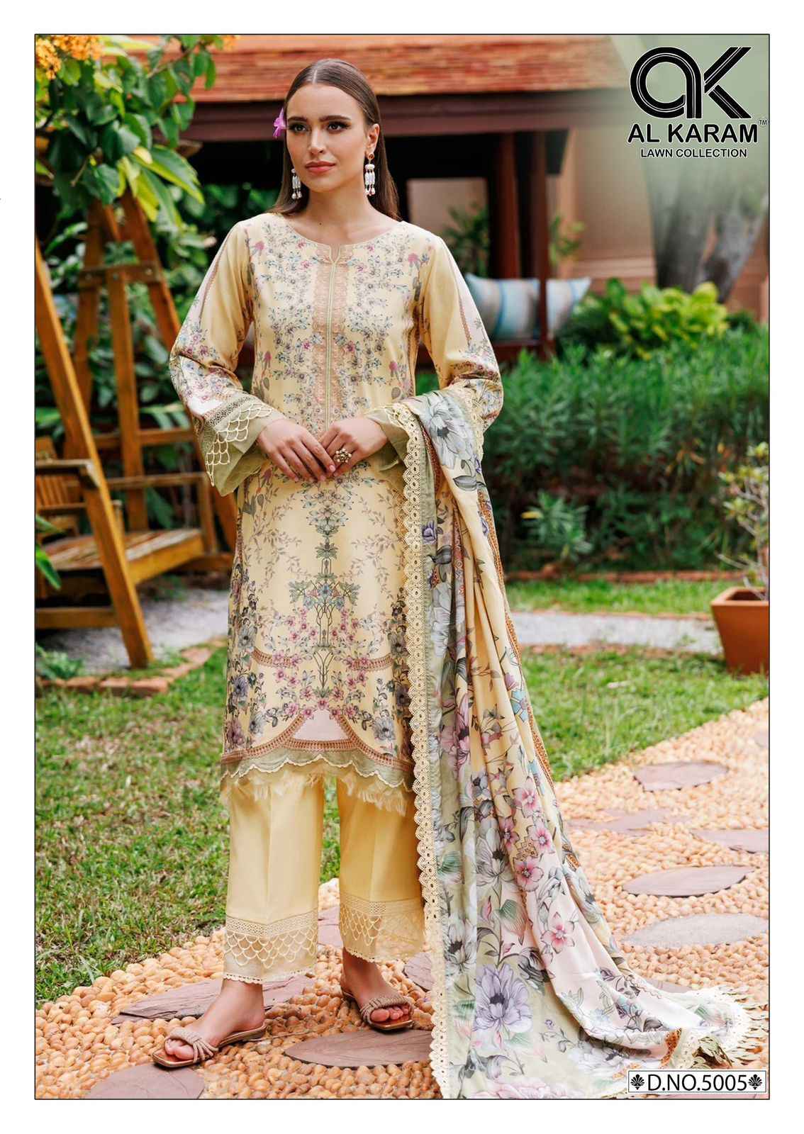 Al Karam Florence Vol 5 Cotton Pakistani Salwar Kameez ( 6 Pcs Catalogue )