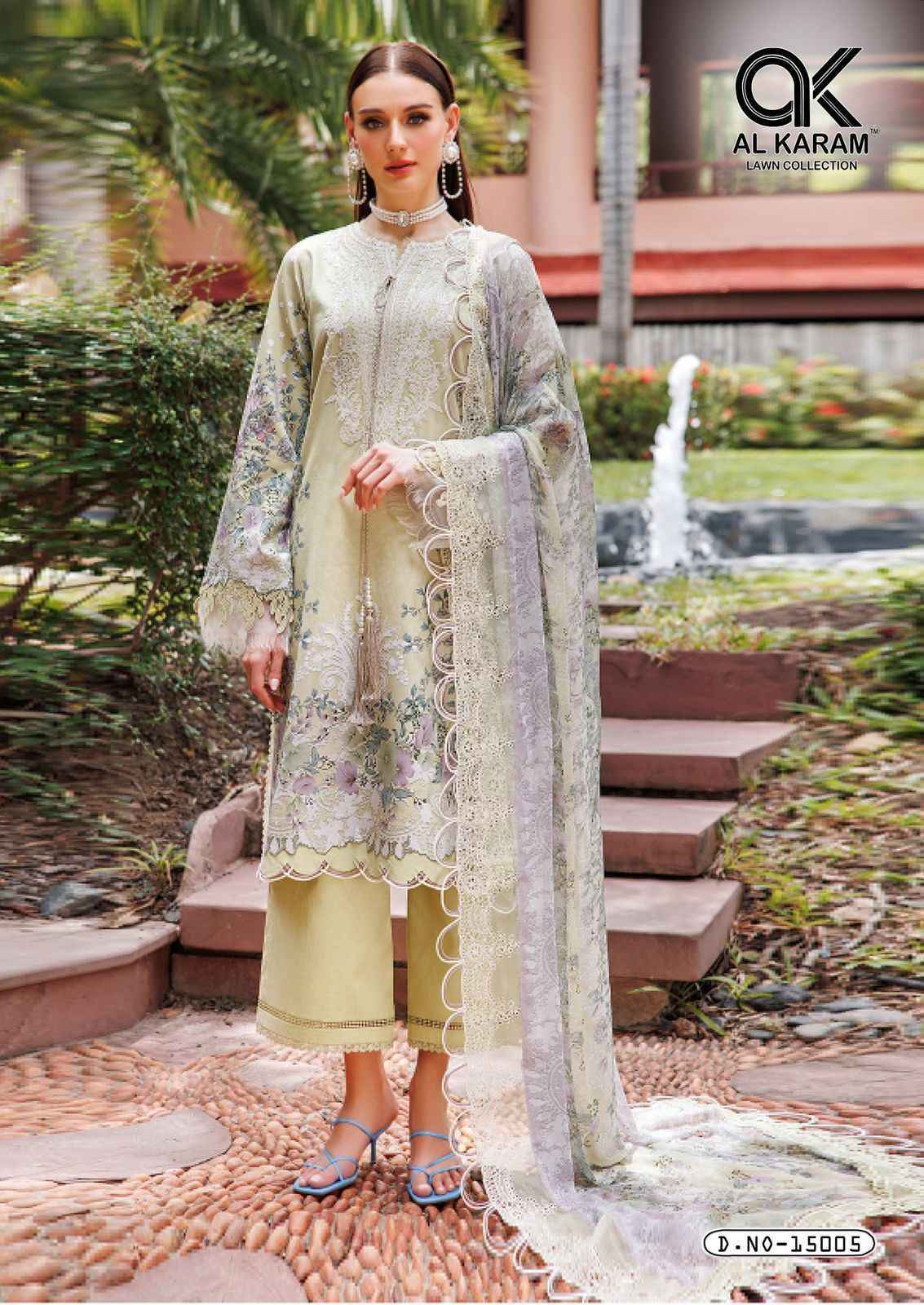 Al Karam Kesariya Vol 15 Cambric Cotton Dress Material ( 6 pcs Catalogue )