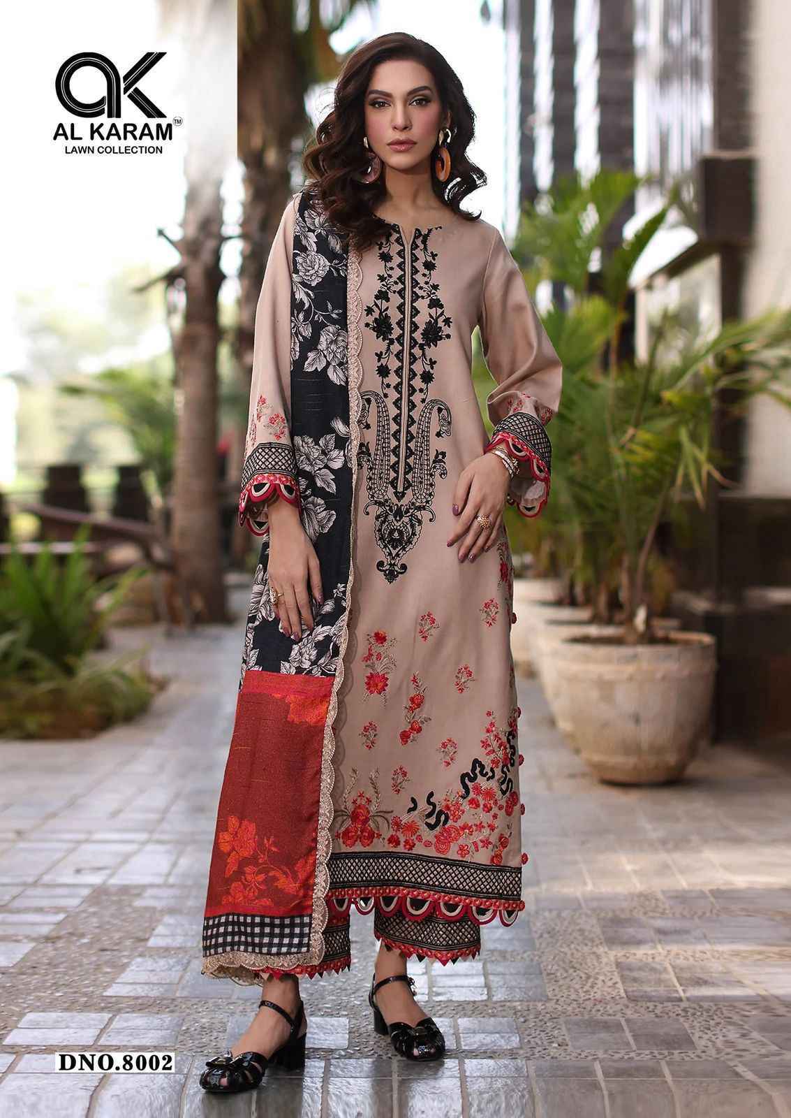 AL Karam Queens Court Vol 8 Wholesale Cotton Dress Material ( 6 pcs Catalogue )