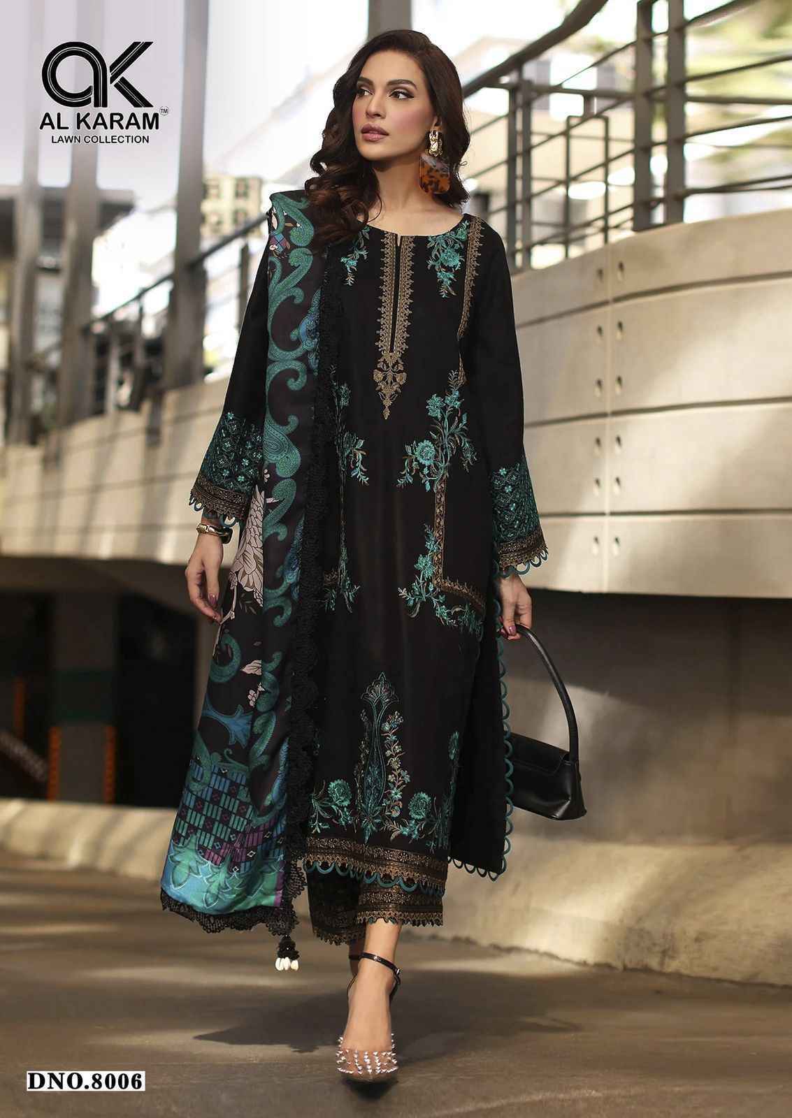 AL Karam Queens Court Vol 8 Wholesale Cotton Dress Material ( 6 pcs Catalogue )