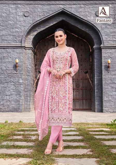 Alok Fantasy Organza Dress Material Wholesale Price ( 6 Pcs Catalog )