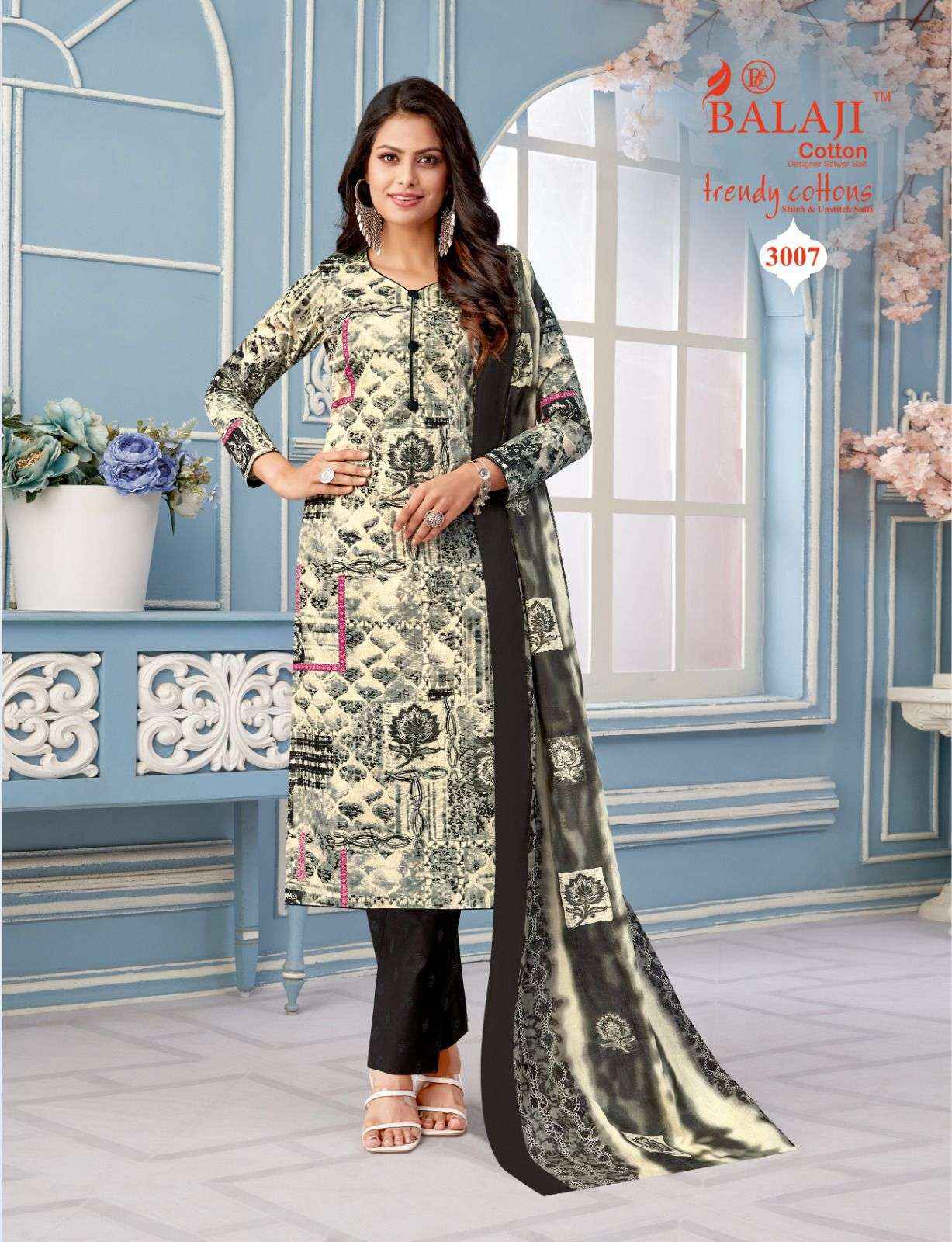 Balaji Cotton Trendy Cotton Vol 3 Printed Cotton Dress Material ( 12 Pcs Catalogue )