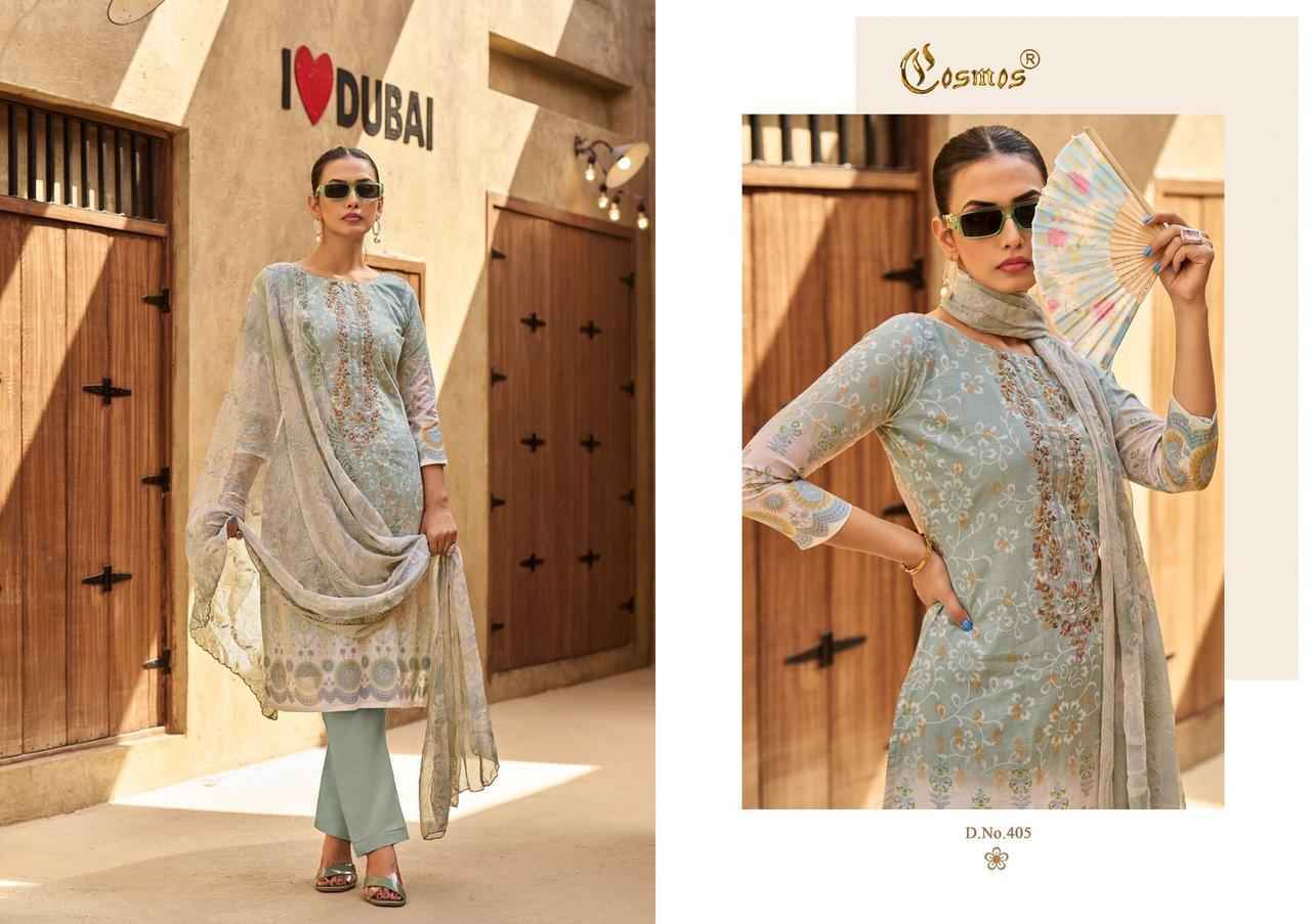 Cosmos Elaf Lawn Wholesale Cotton Dress Material Wholesale Price ( 8 pcs Catalogue )
