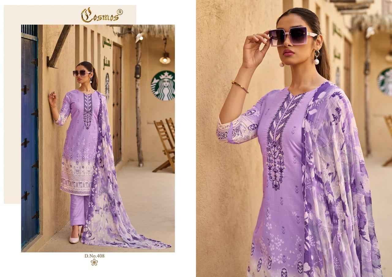 Cosmos Elaf Lawn Wholesale Cotton Dress Material Wholesale Price ( 8 pcs Catalogue )