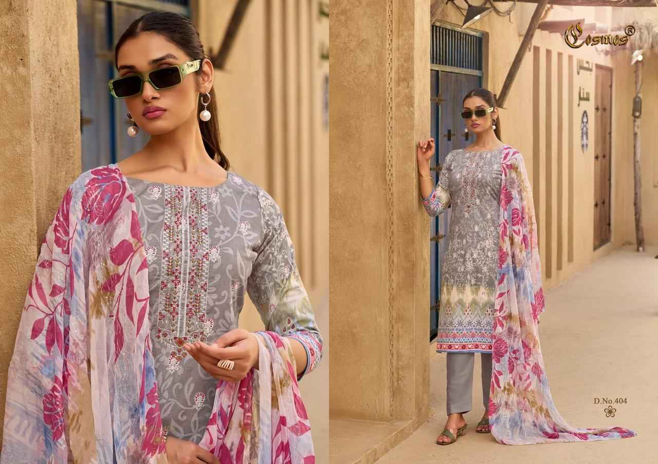 Cosmos Elaf Lawn Wholesale Cotton Dress Material Wholesale Price ( 8 pcs Catalogue )