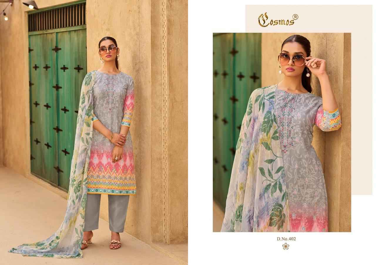 Cosmos Elaf Lawn Wholesale Cotton Dress Material Wholesale Price ( 8 pcs Catalogue )