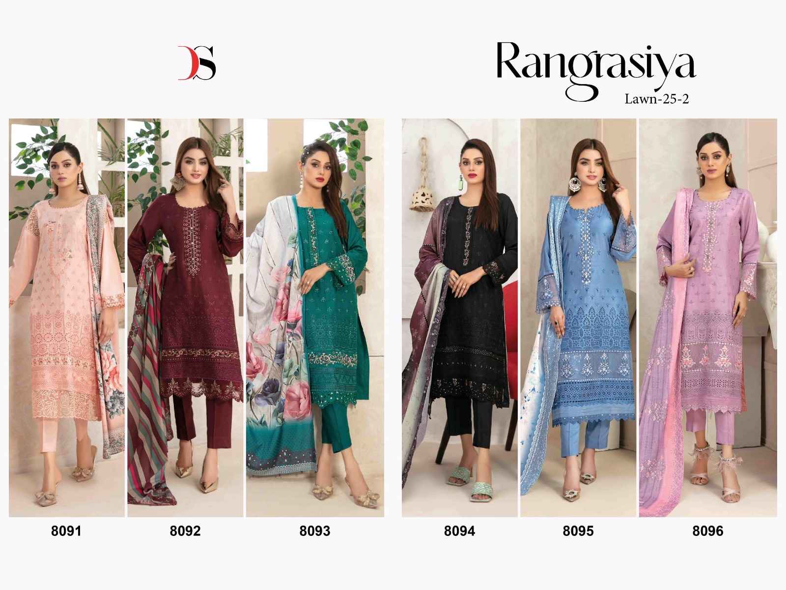 Deepsy Rangrasiya Lawn 25 Vol 2 Suit Latest Catalog Wholesale Price ( 6 Pcs Catalogue )