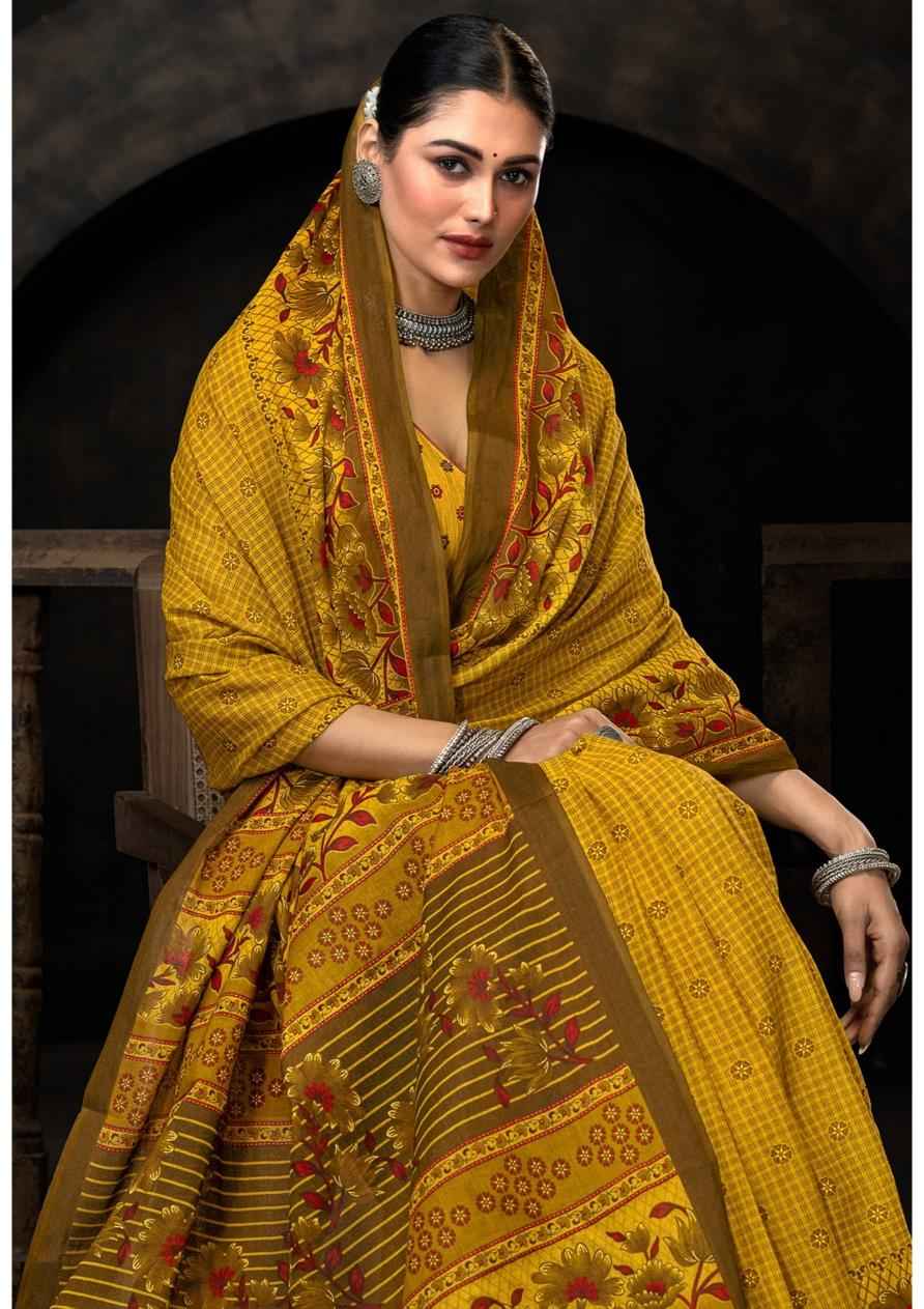 Deeptex Prime Time Vol 15 Wholesale Pure Cotton Printed Sarees ( 10 Pcs Catalogue )