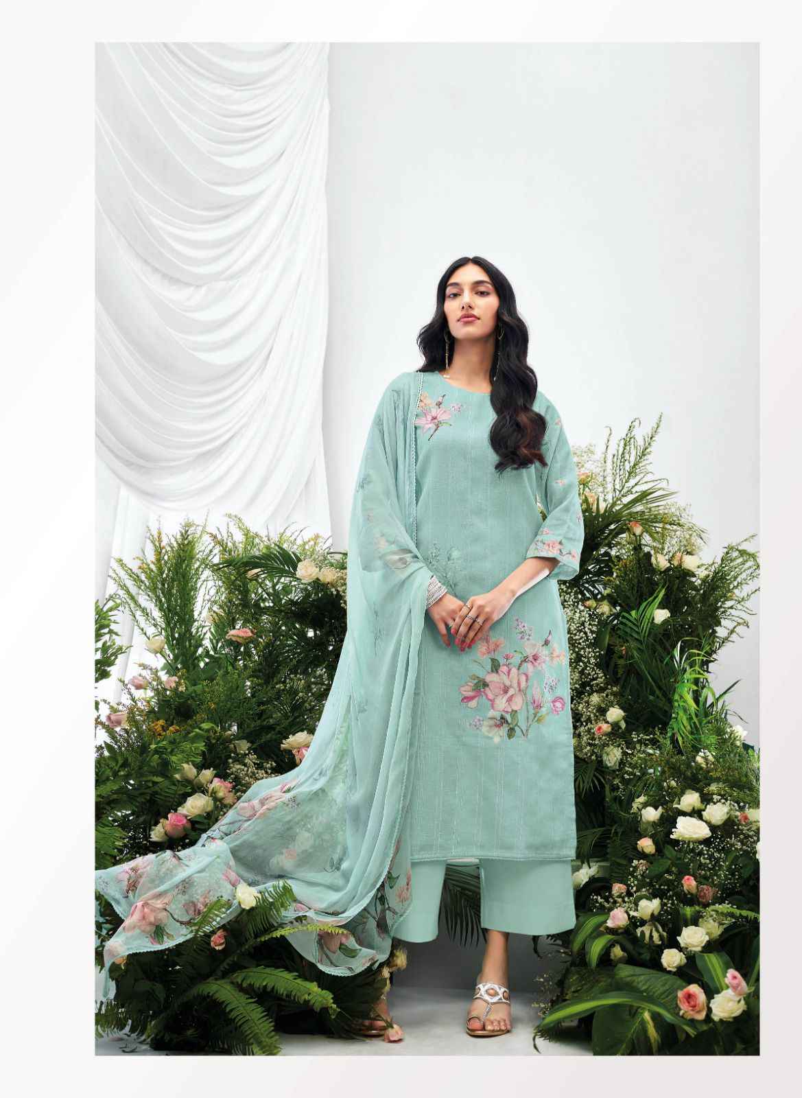 Ganga Ahren Embroidered Designer Salwar Suits ( 6 Pcs Catalogue )
