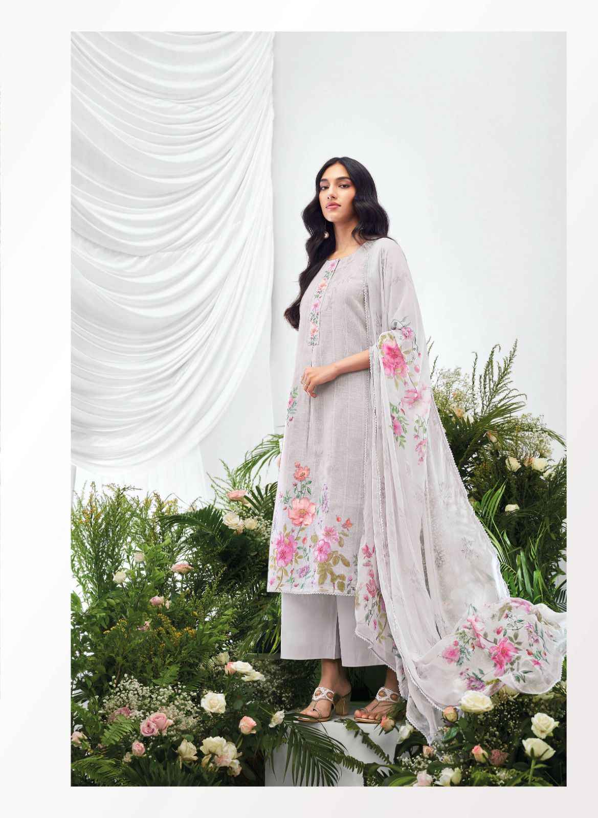 Ganga Ahren Embroidered Designer Salwar Suits ( 6 Pcs Catalogue )